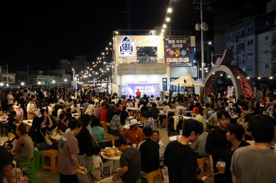 2. 고흥의 밤하늘에 별별 추억… 별별우주인 야시장 5천여 명 방문 (2) 별별우주인 야시장 방문객.JPG