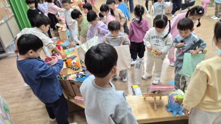 탄소 책임에서 나눔까지…라온유치원의 지9를 구하는 바자회